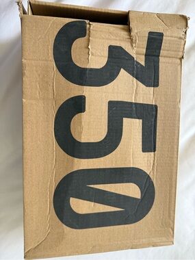 Yeezy Brown Cardboard Box with Black 350 Print